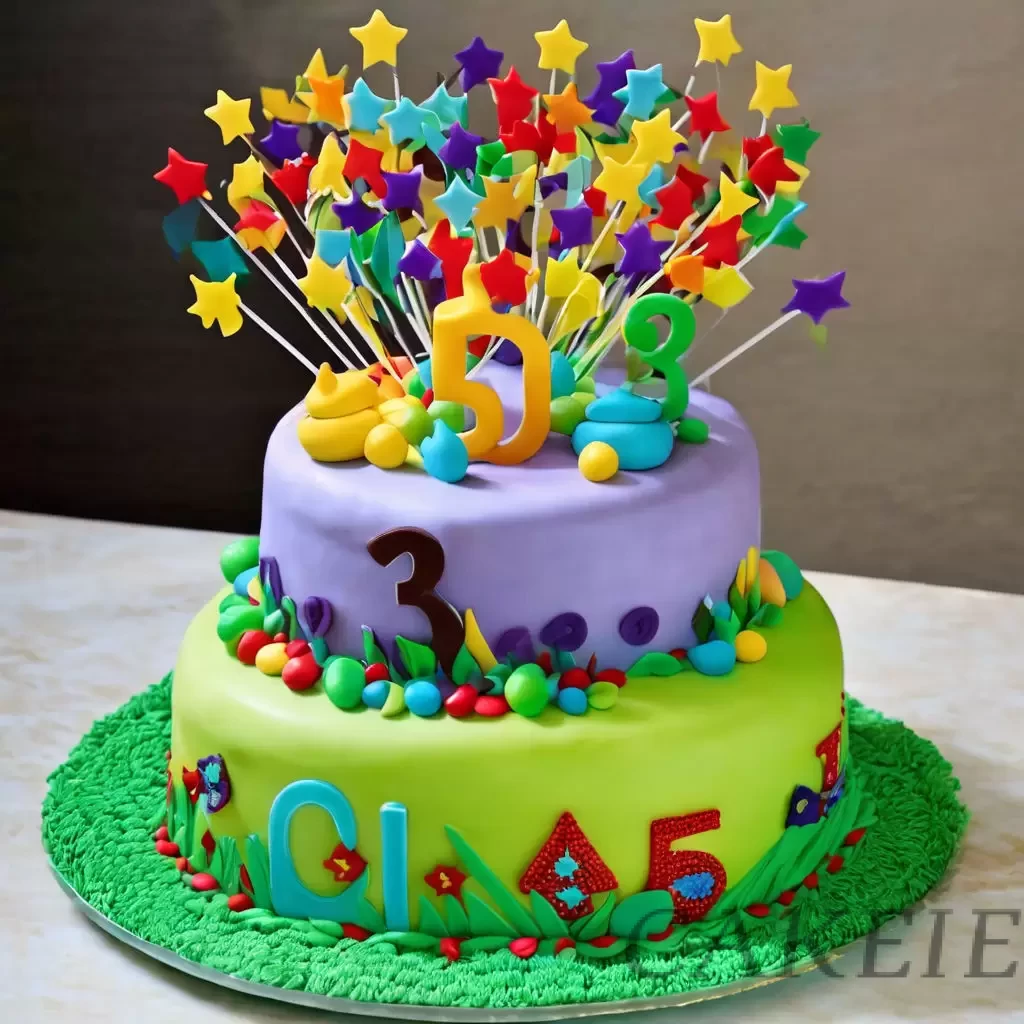 Third Digit Birthday Cake